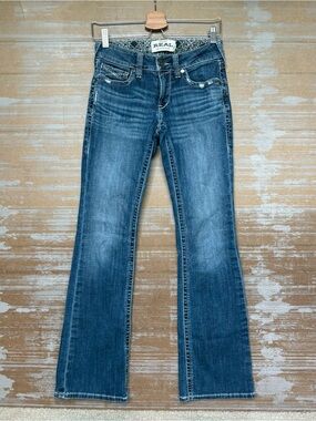 Ariat REAL Raquel Bootcut Jeans Western Riding Light Wash Womens 26